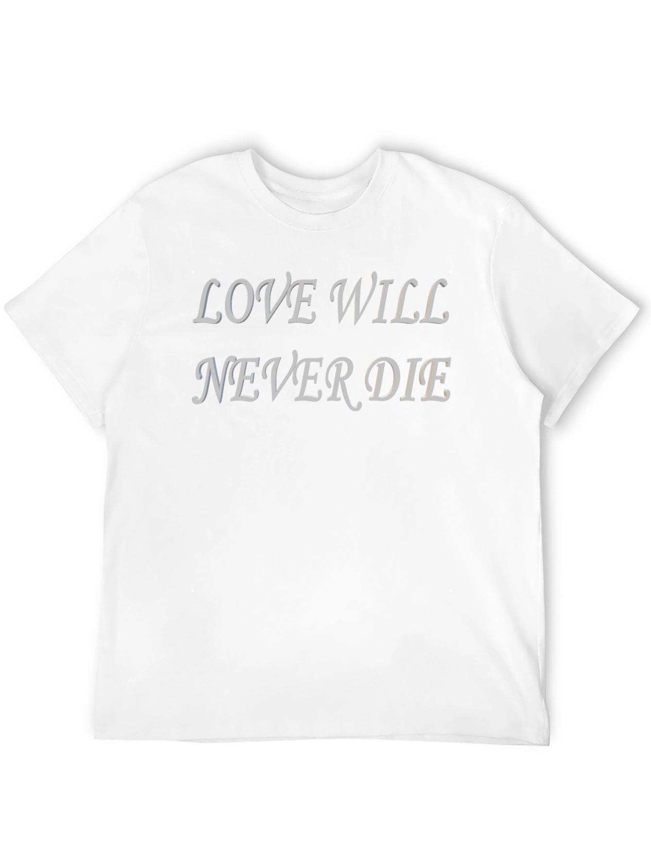 Love Will Never Die Graphic T-Shirt - Black