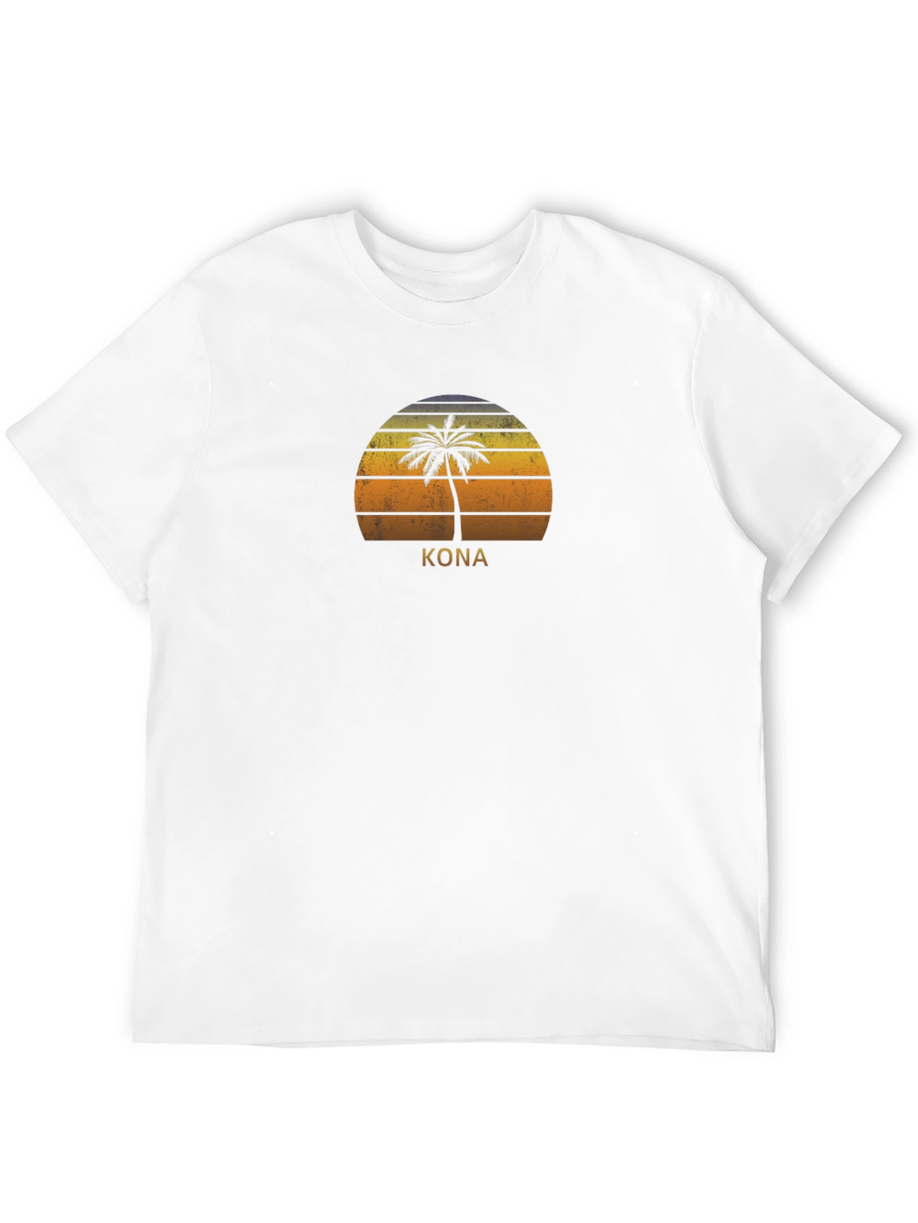 Kona Palm Tree Sunset T-Shirt - Island Vibes