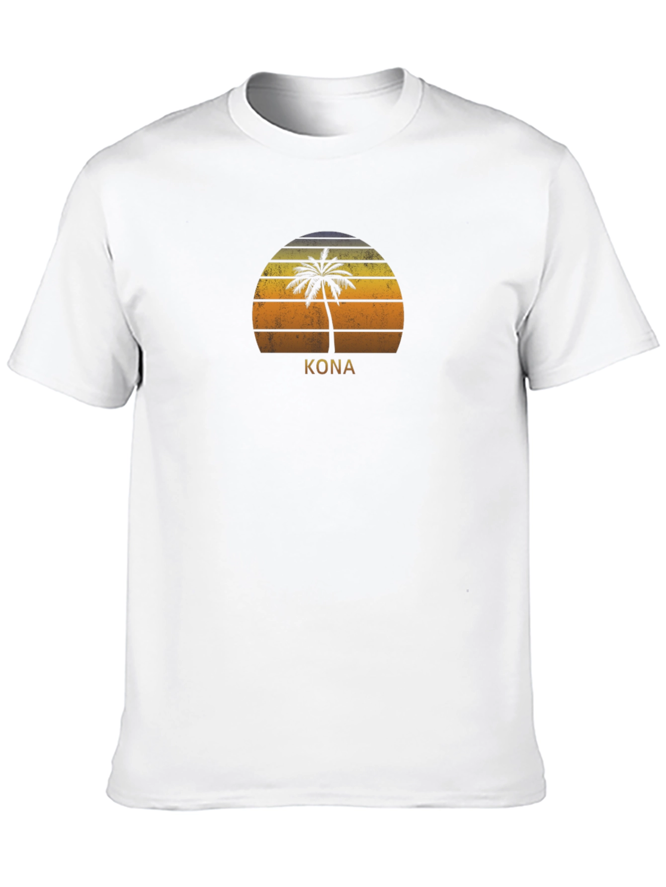 Kona Palm Tree Sunset T-Shirt - Island Vibes