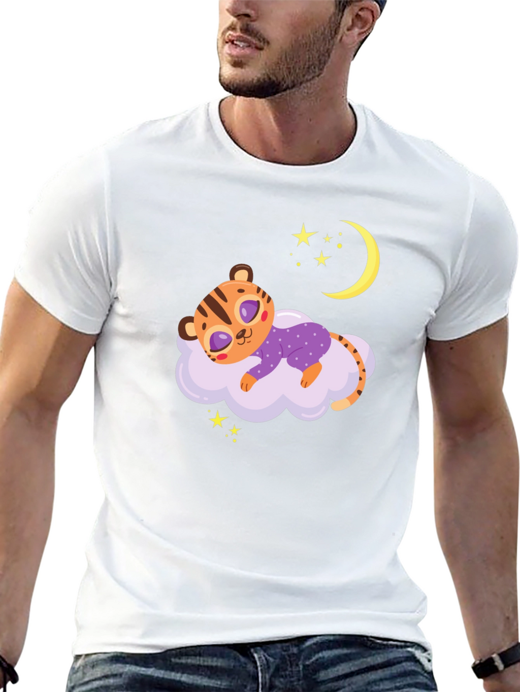 Cute Sleeping Tiger Tee