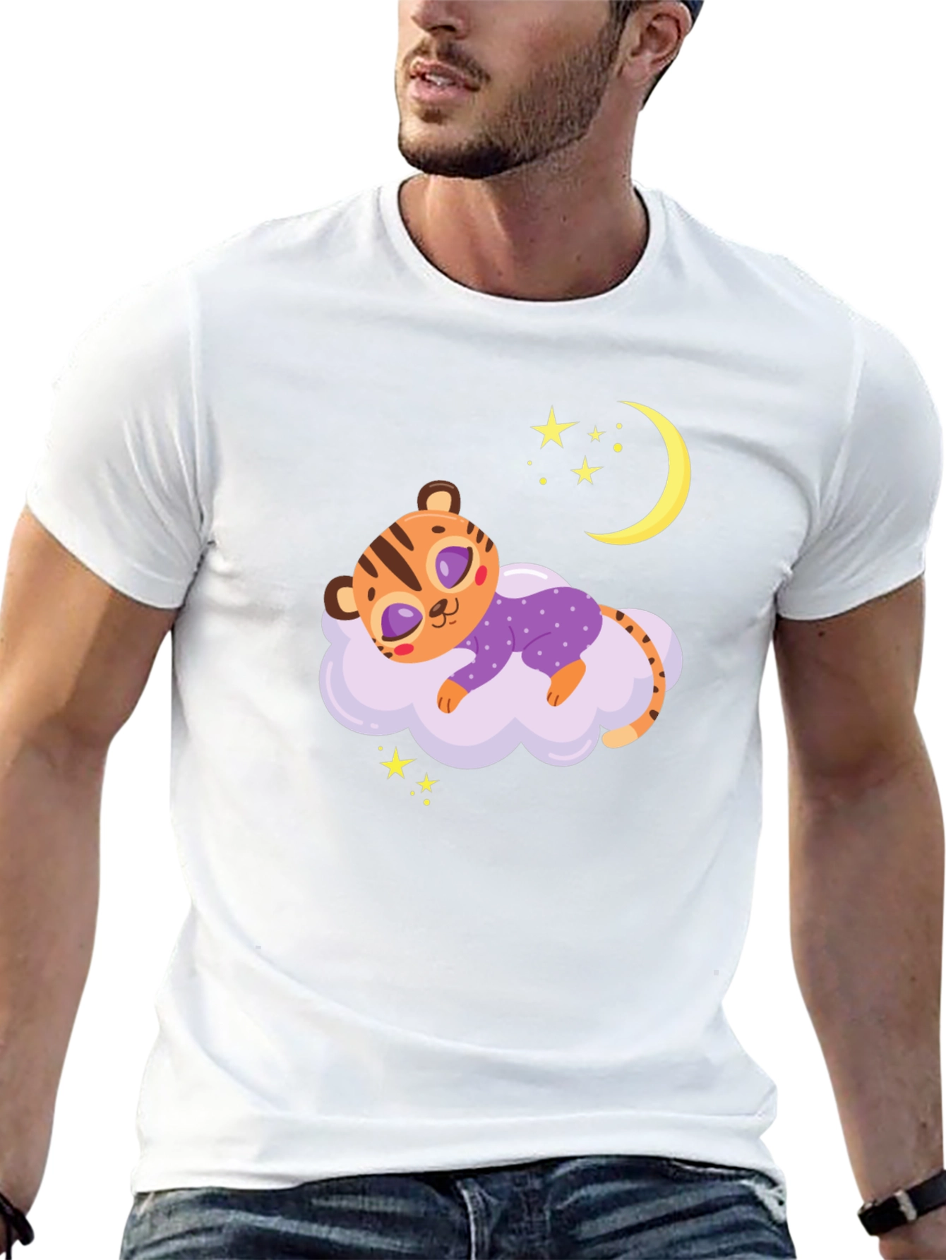 Cute Sleeping Tiger Tee