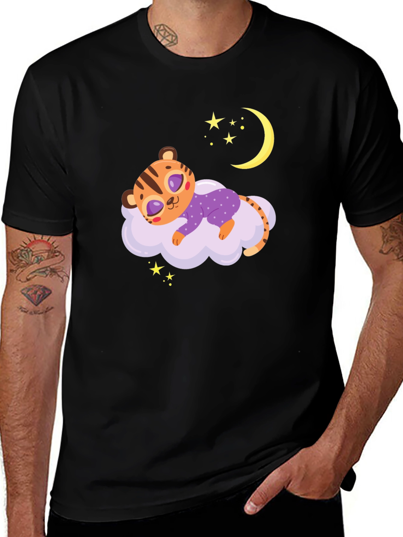 Cute Sleeping Tiger Tee