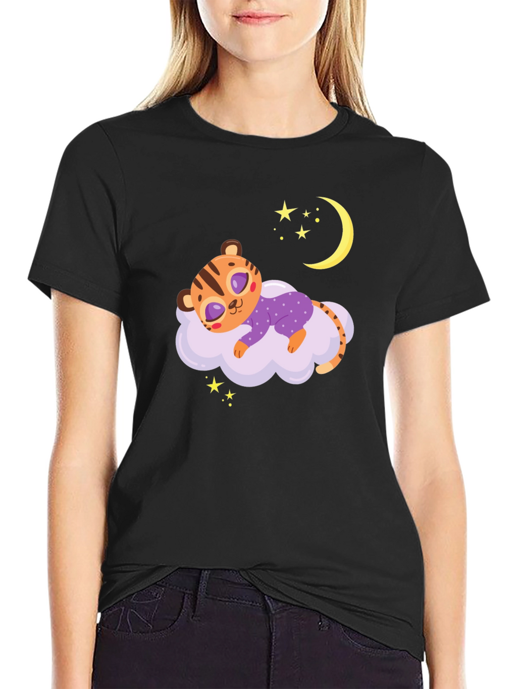 Cute Sleeping Tiger Tee