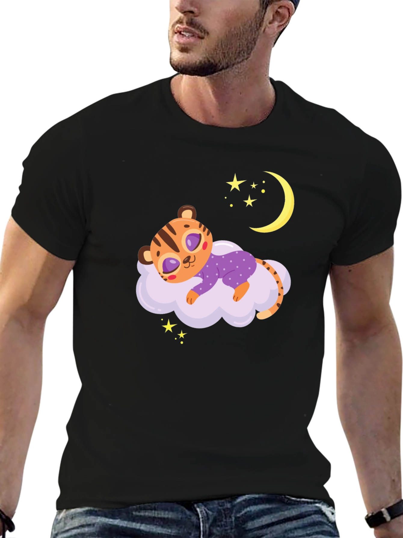 Cute Sleeping Tiger Tee