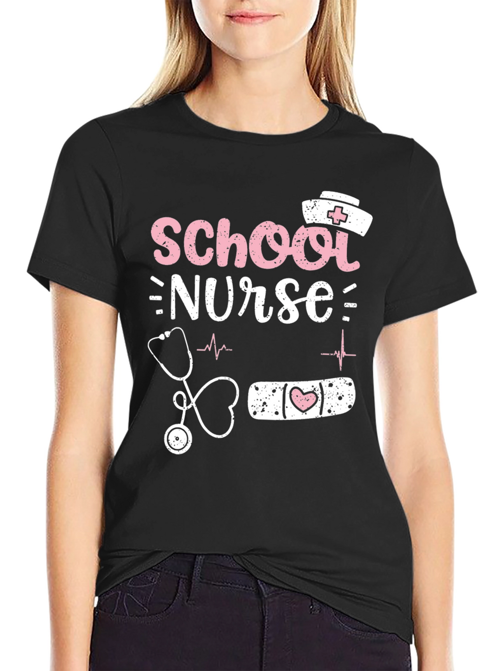 School Nurse Graphic Tee - Heartfelt Design