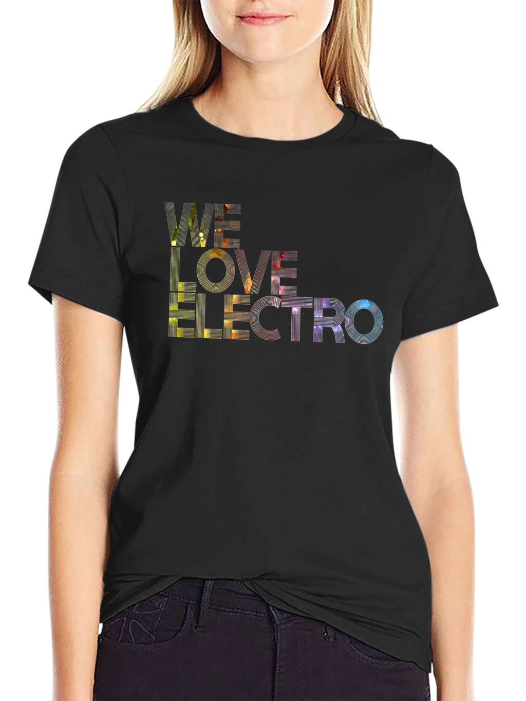 We Love Electro Black Graphic Tee