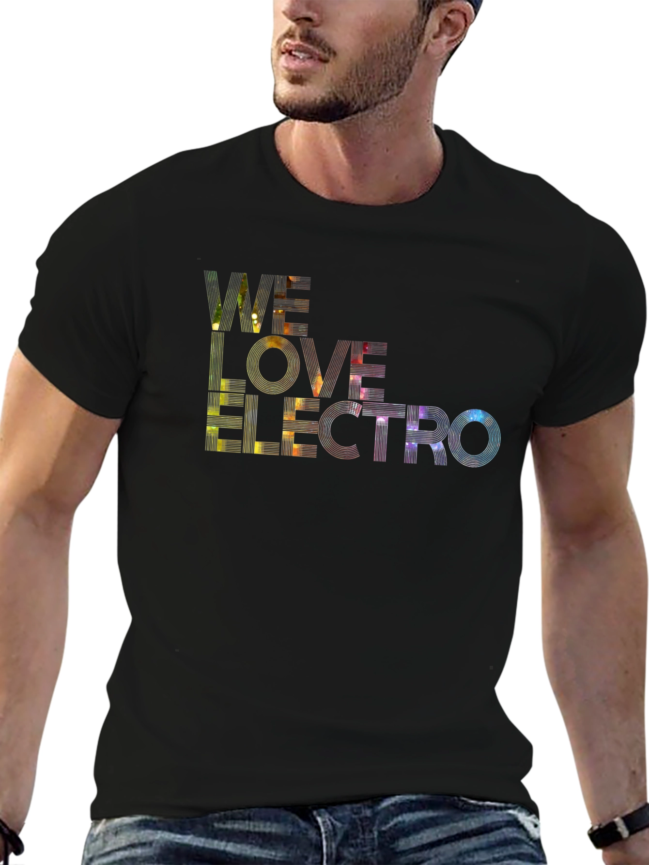 We Love Electro Black Graphic Tee