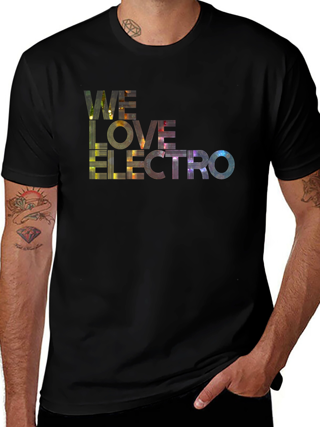 We Love Electro Black Graphic Tee