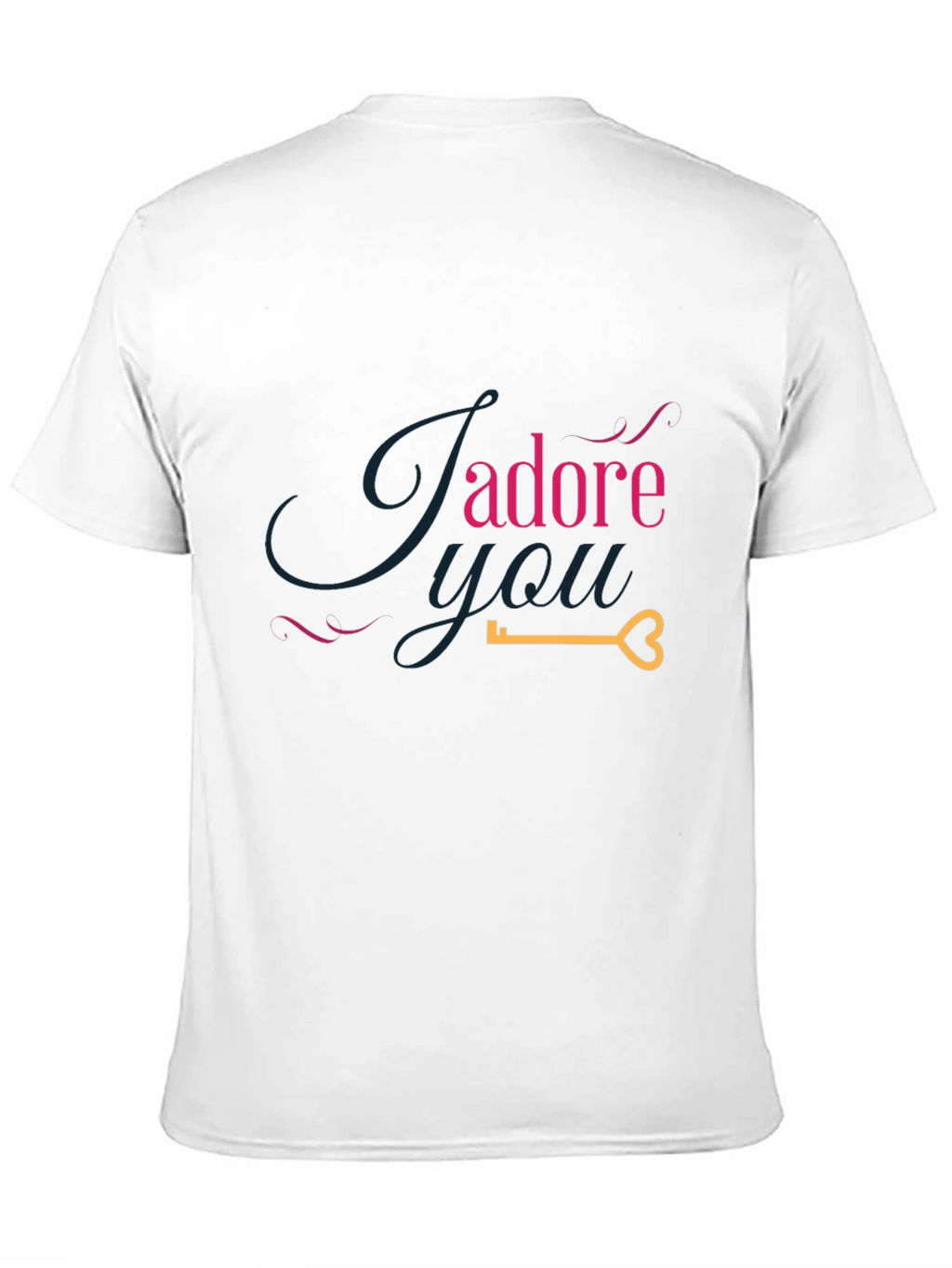 Jadore You Graphic Tee - Romantic Heart Key