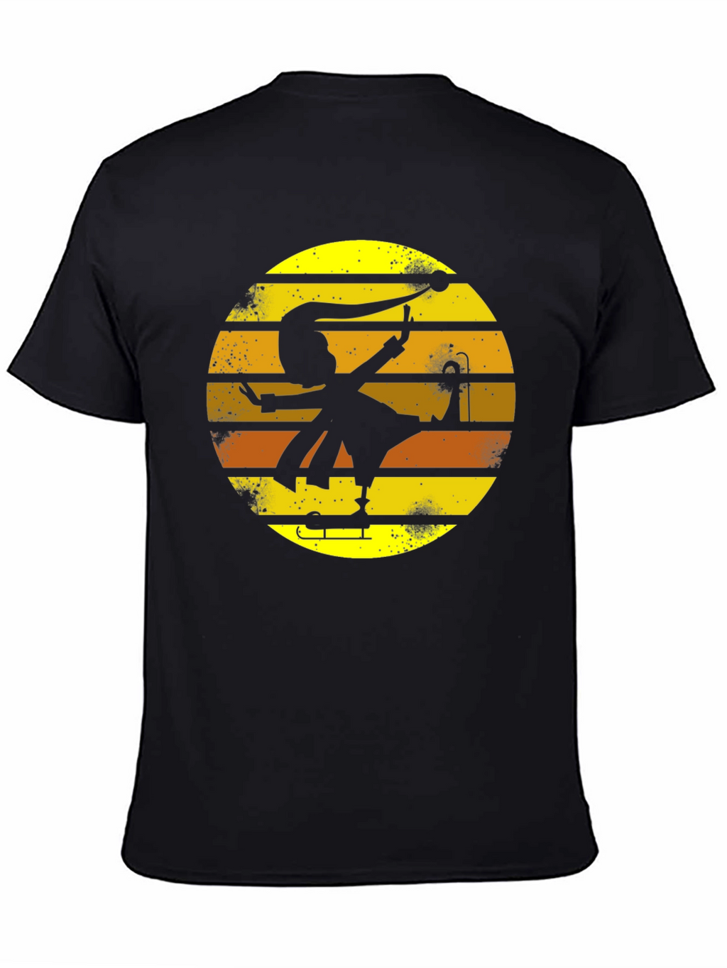 Retro Jester Silhouette Graphic Tee