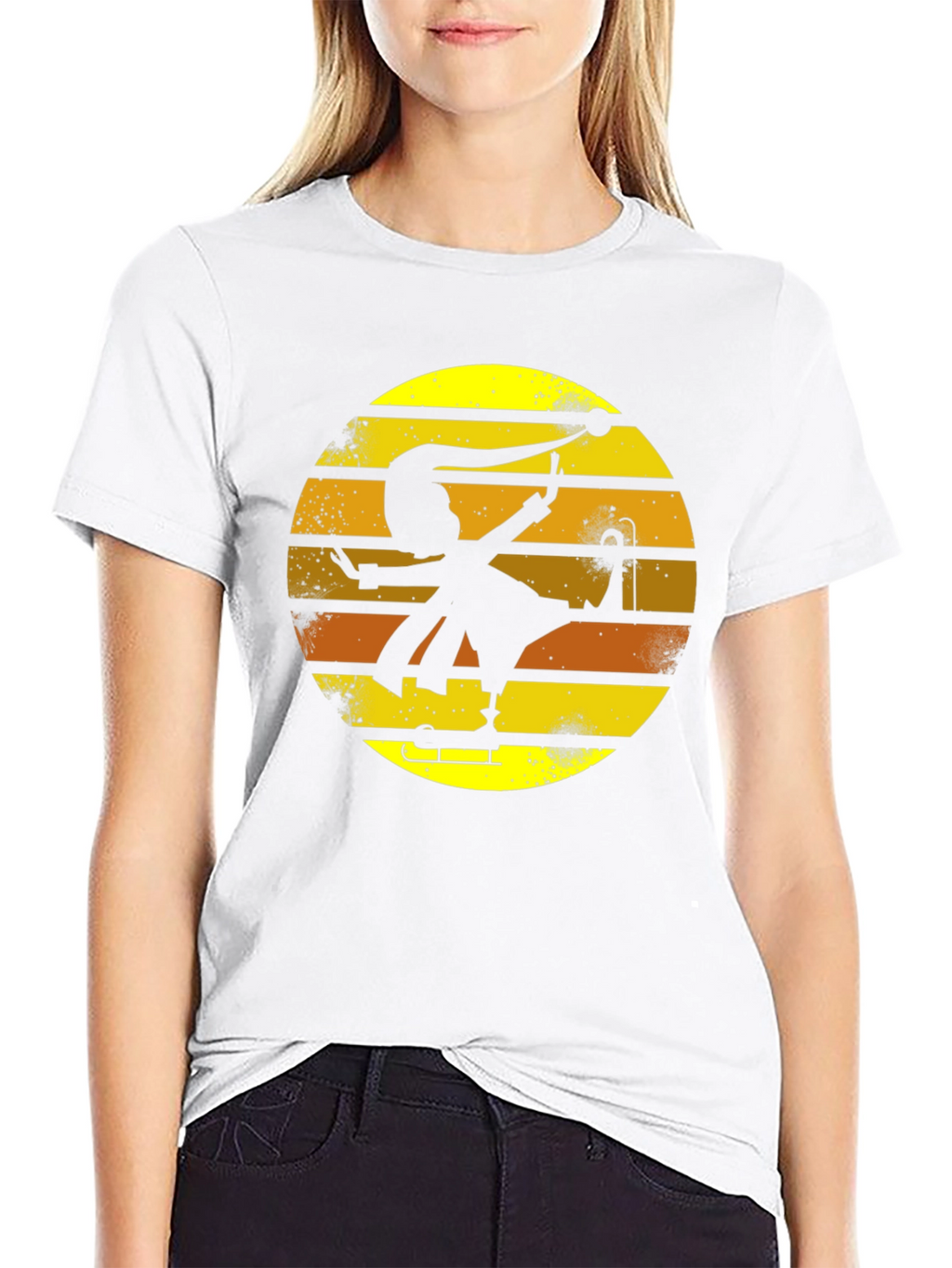 Retro Jester Silhouette Graphic Tee
