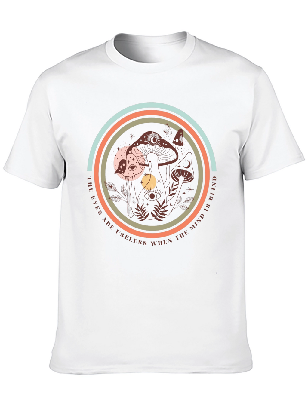 Mystic Mushroom Graphic Tee - Soft Black T-Shirt