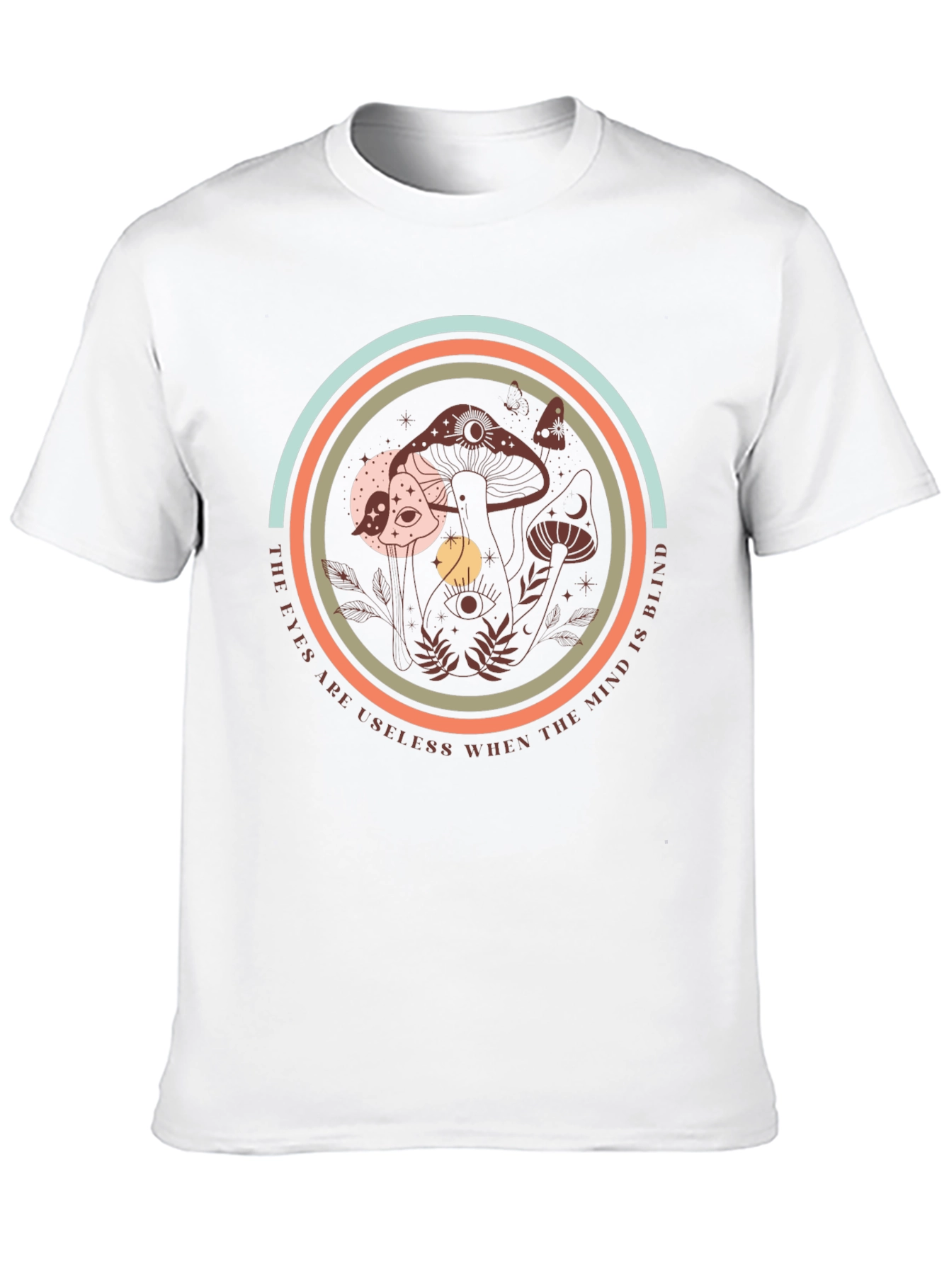 Mystic Mushroom Graphic Tee - Soft Black T-Shirt