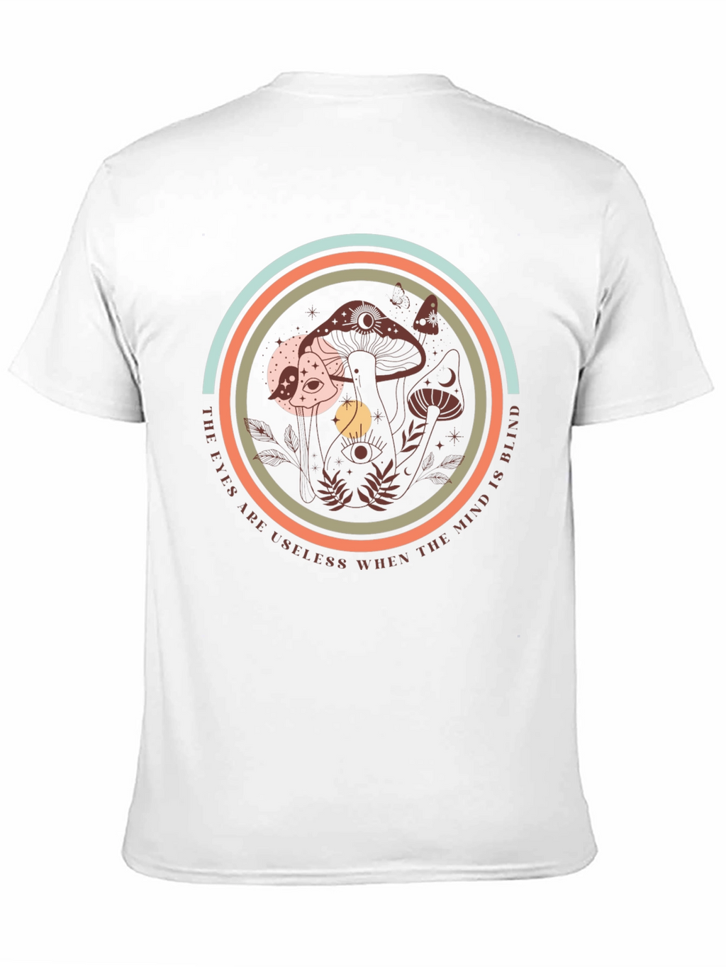 Mystic Mushroom Graphic Tee - Soft Black T-Shirt