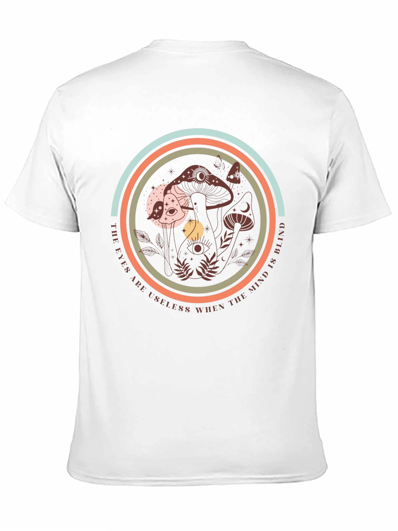Mystic Mushroom Graphic Tee - Soft Black T-Shirt