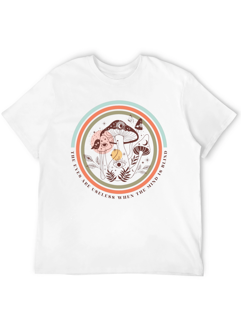 Mystic Mushroom Graphic Tee - Soft Black T-Shirt