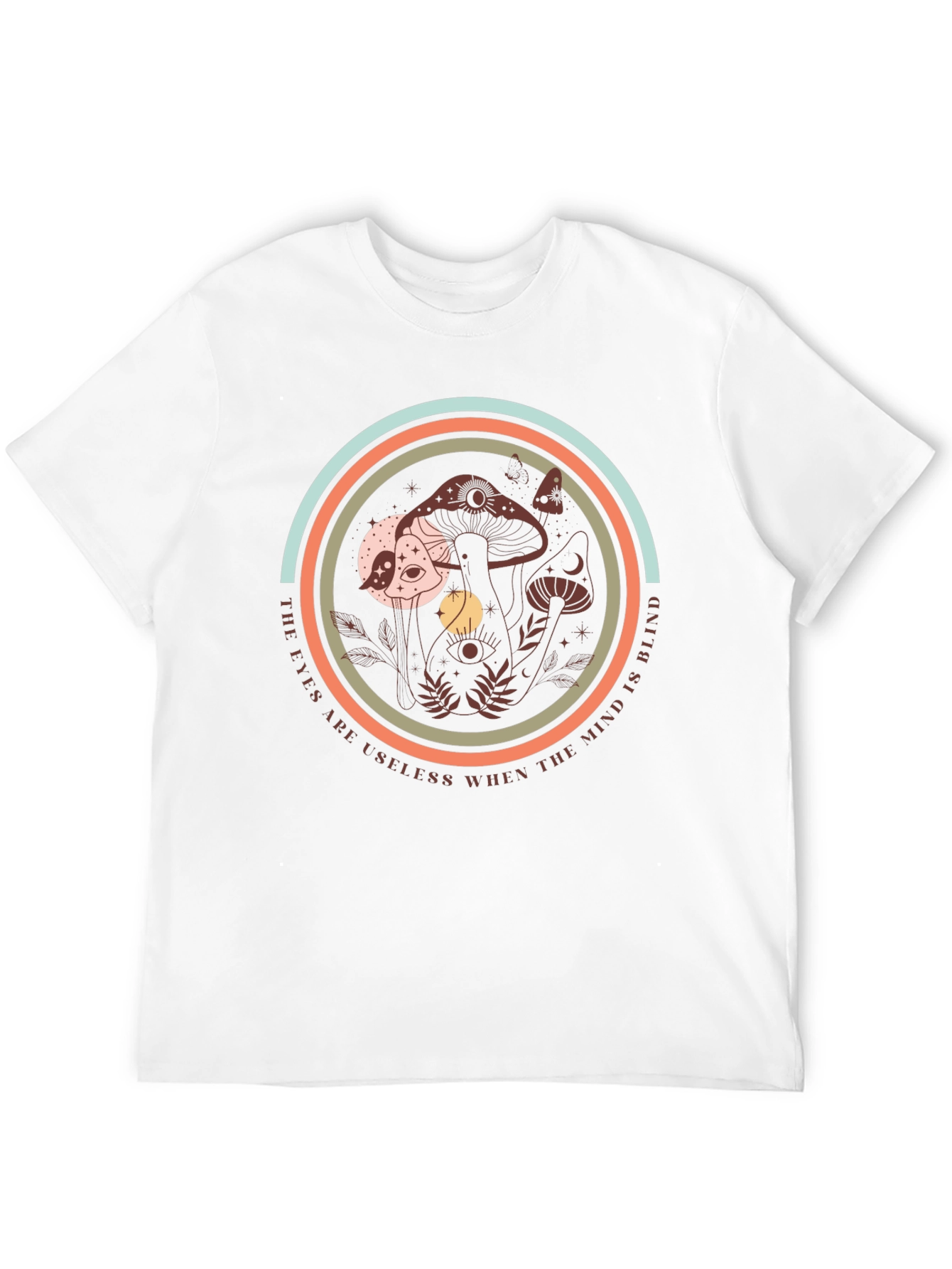 Mystic Mushroom Graphic Tee - Soft Black T-Shirt