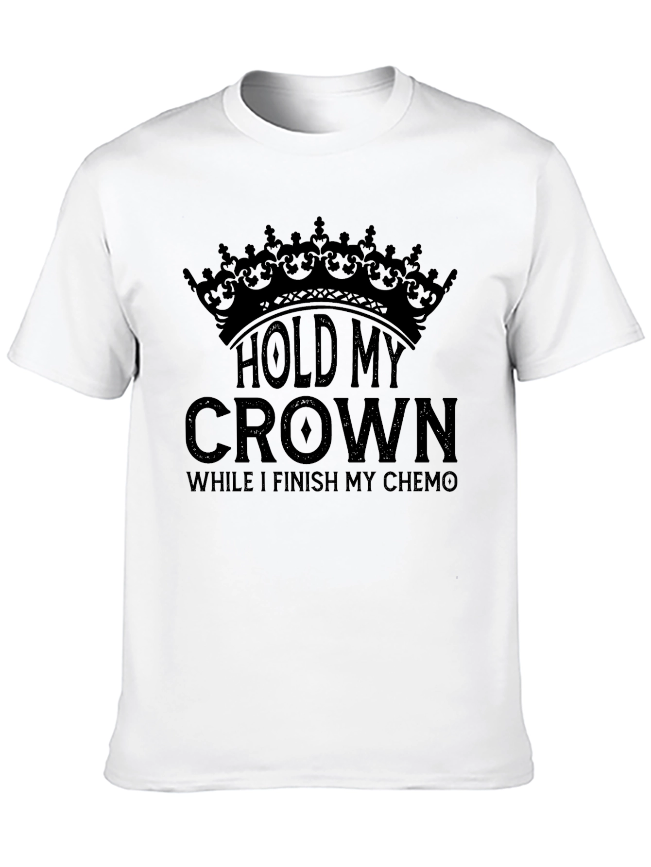 Hold My Crown Chemo T-Shirt - Cancer Awareness Tee