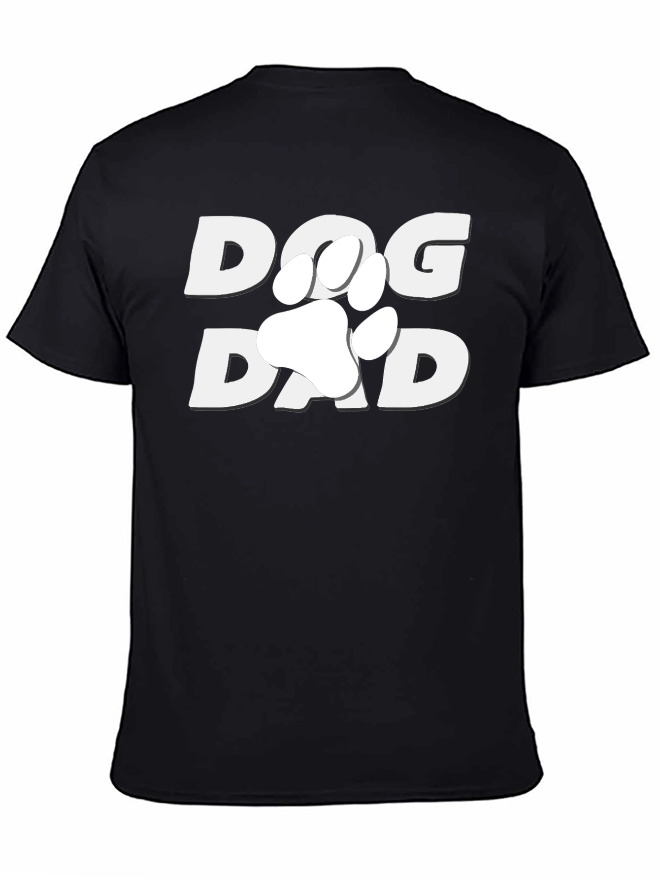 Dog Dad T-Shirt - Paw Print Design