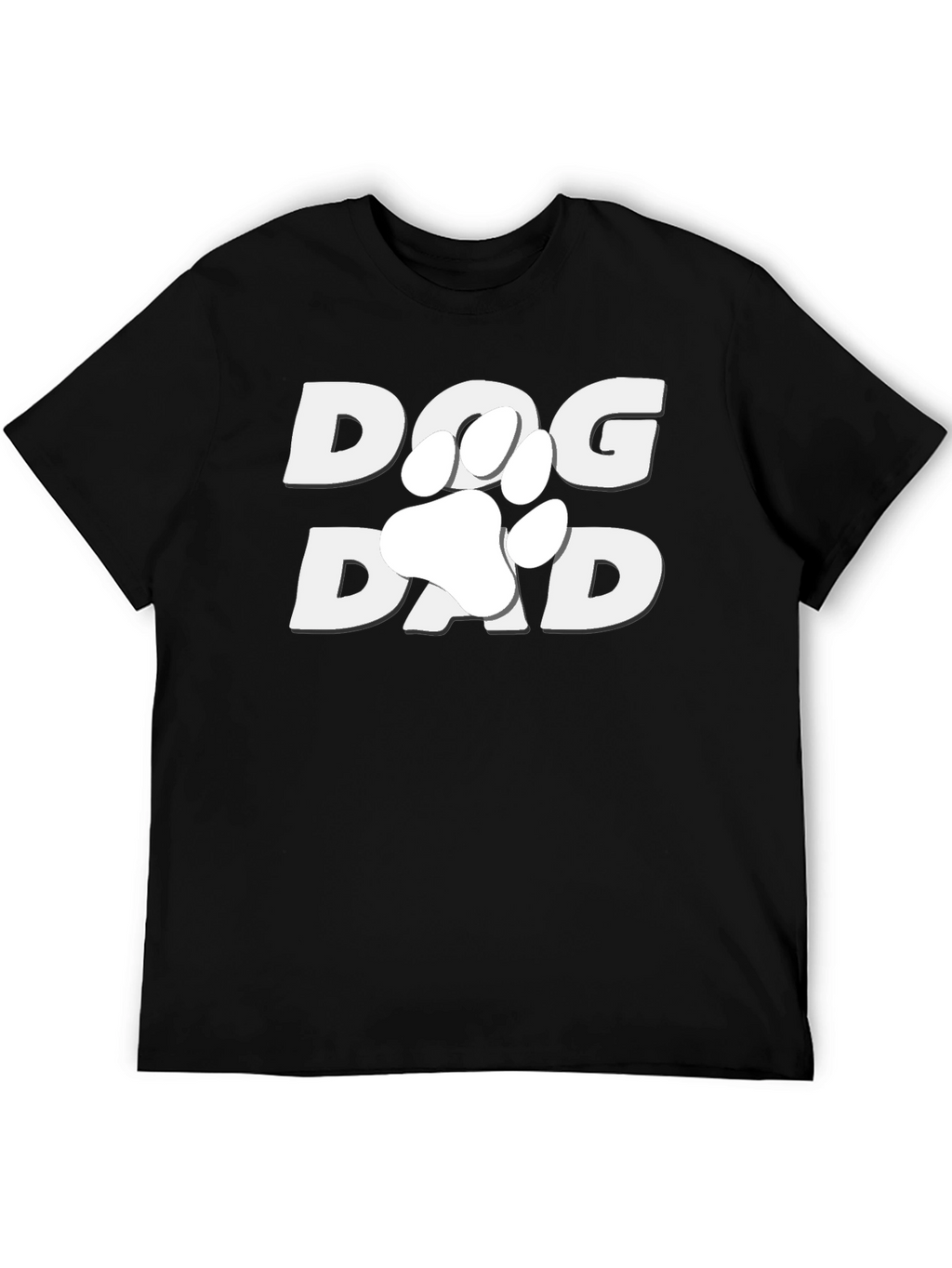 Dog Dad T-Shirt - Paw Print Design