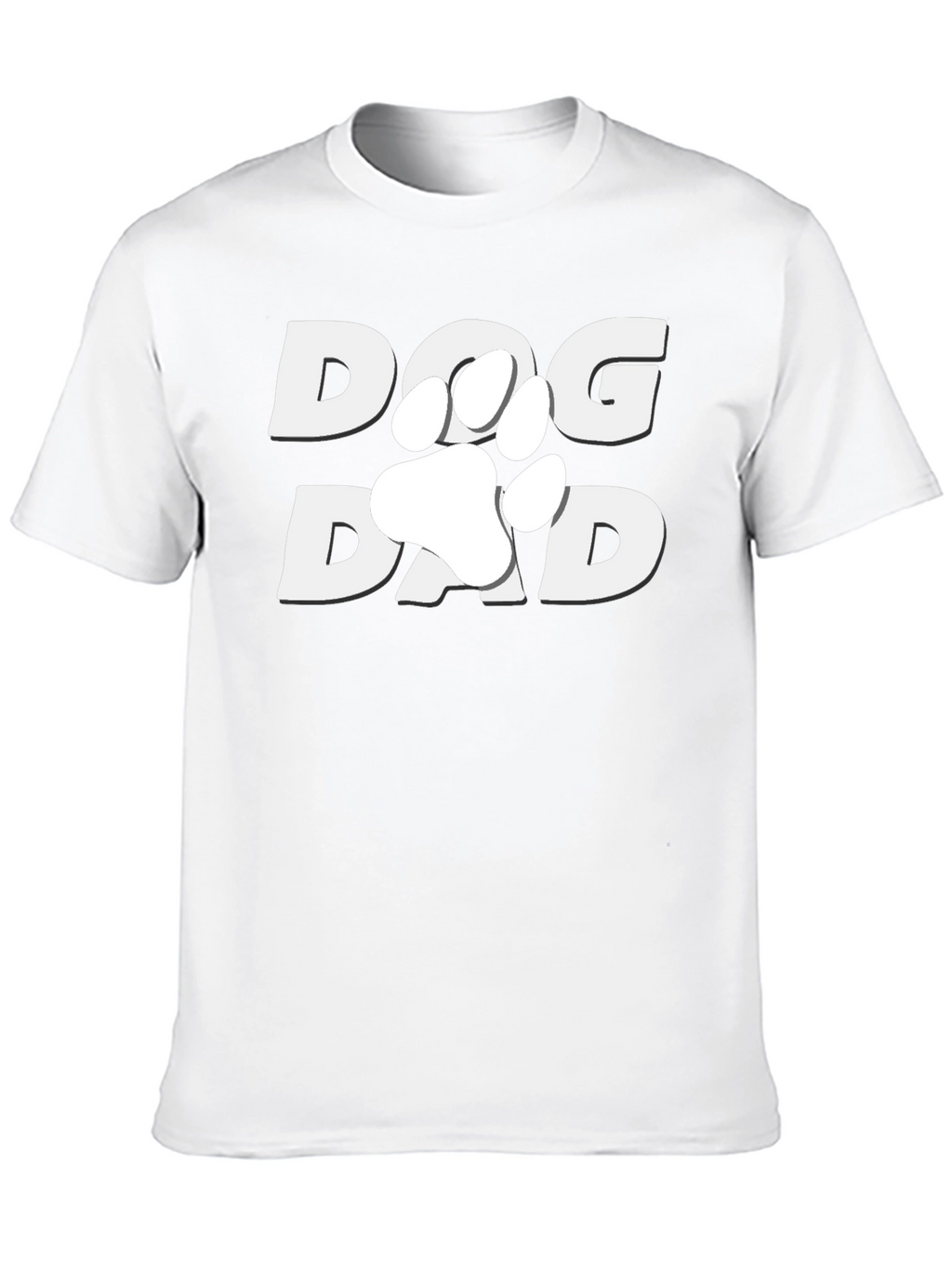 Dog Dad T-Shirt - Paw Print Design