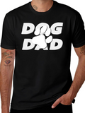 Dog Dad T-Shirt - Paw Print Design