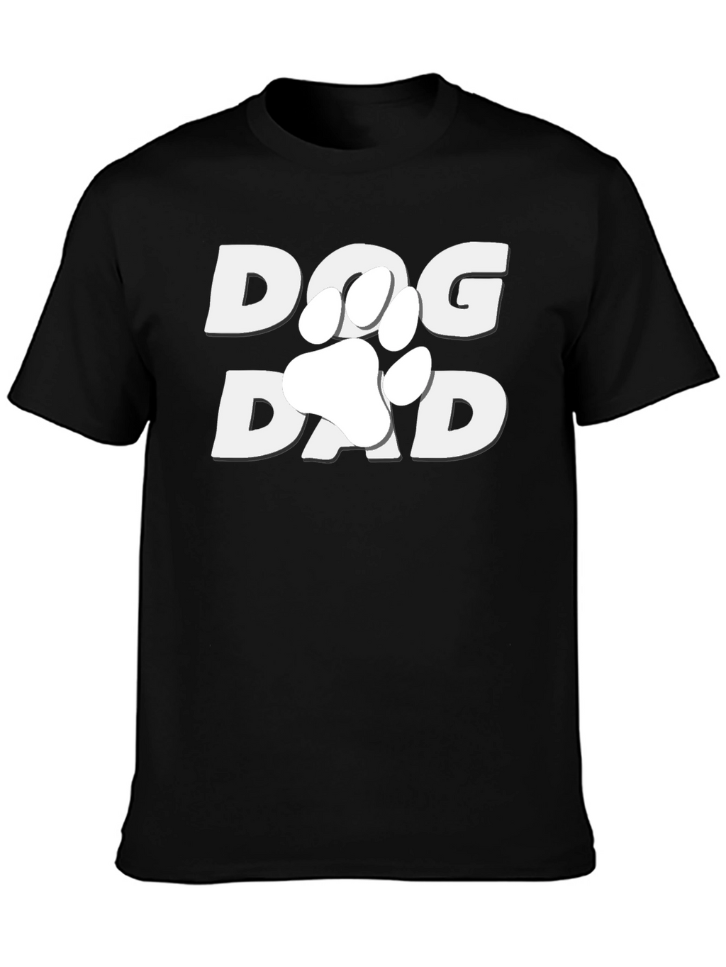 Dog Dad T-Shirt - Paw Print Design