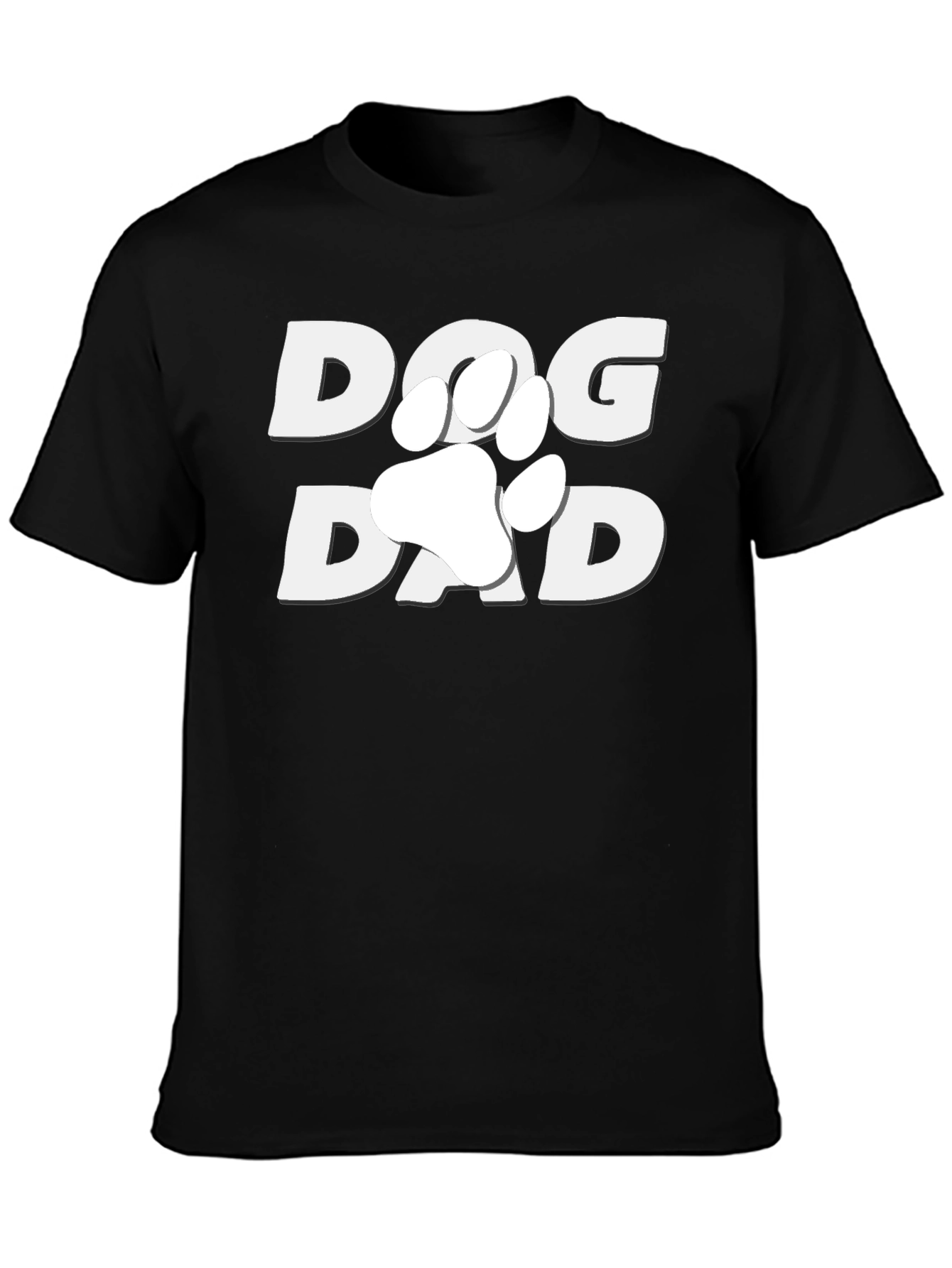 Dog Dad T-Shirt - Paw Print Design