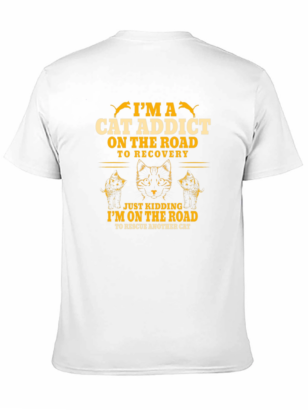 Im a Cat Addict Funny Graphic T-Shirt