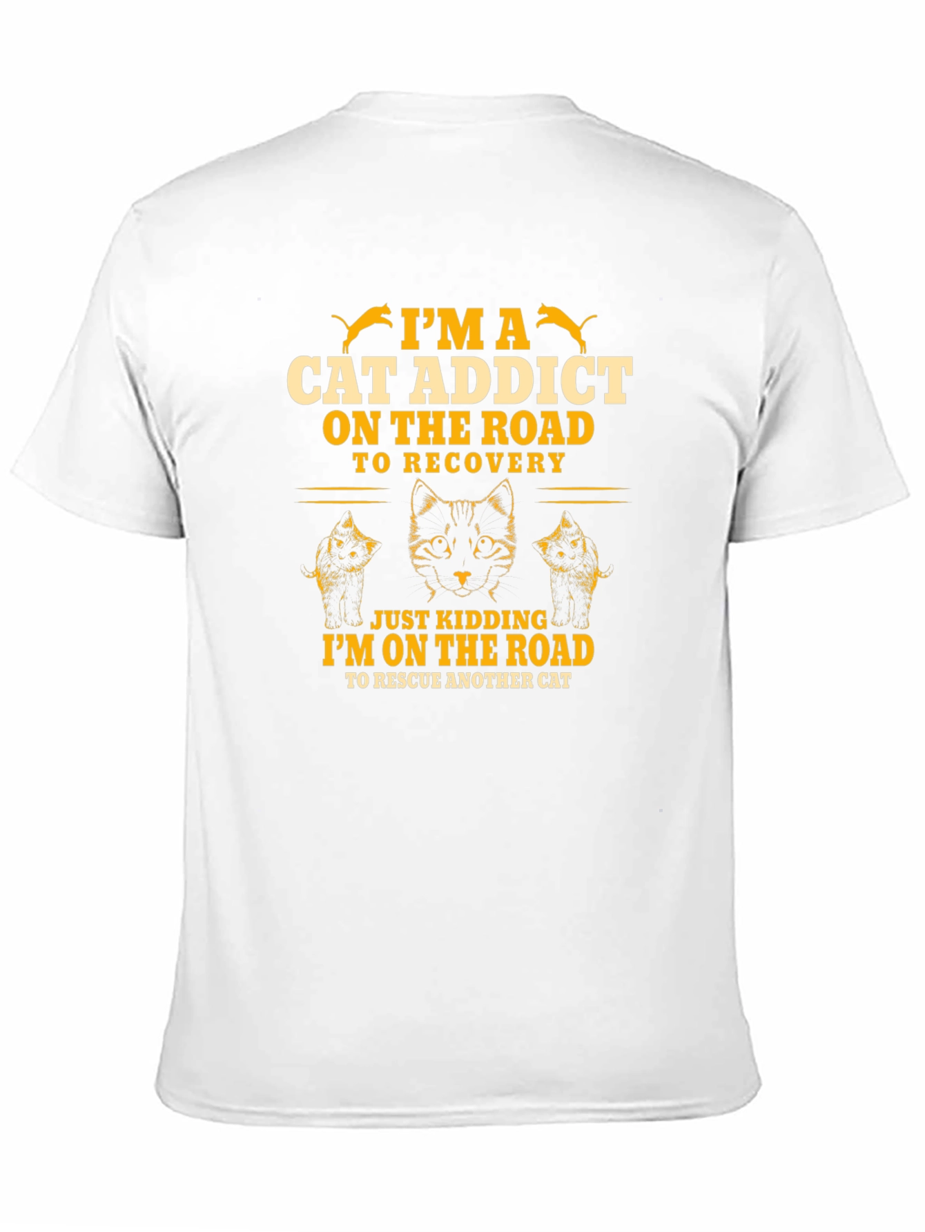 Im a Cat Addict Funny Graphic T-Shirt