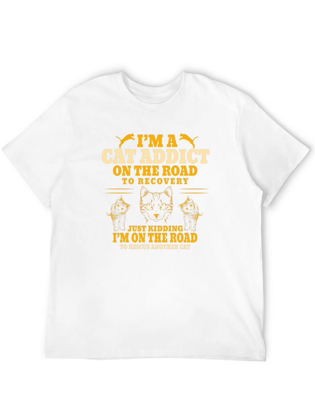 Im a Cat Addict Funny Graphic T-Shirt