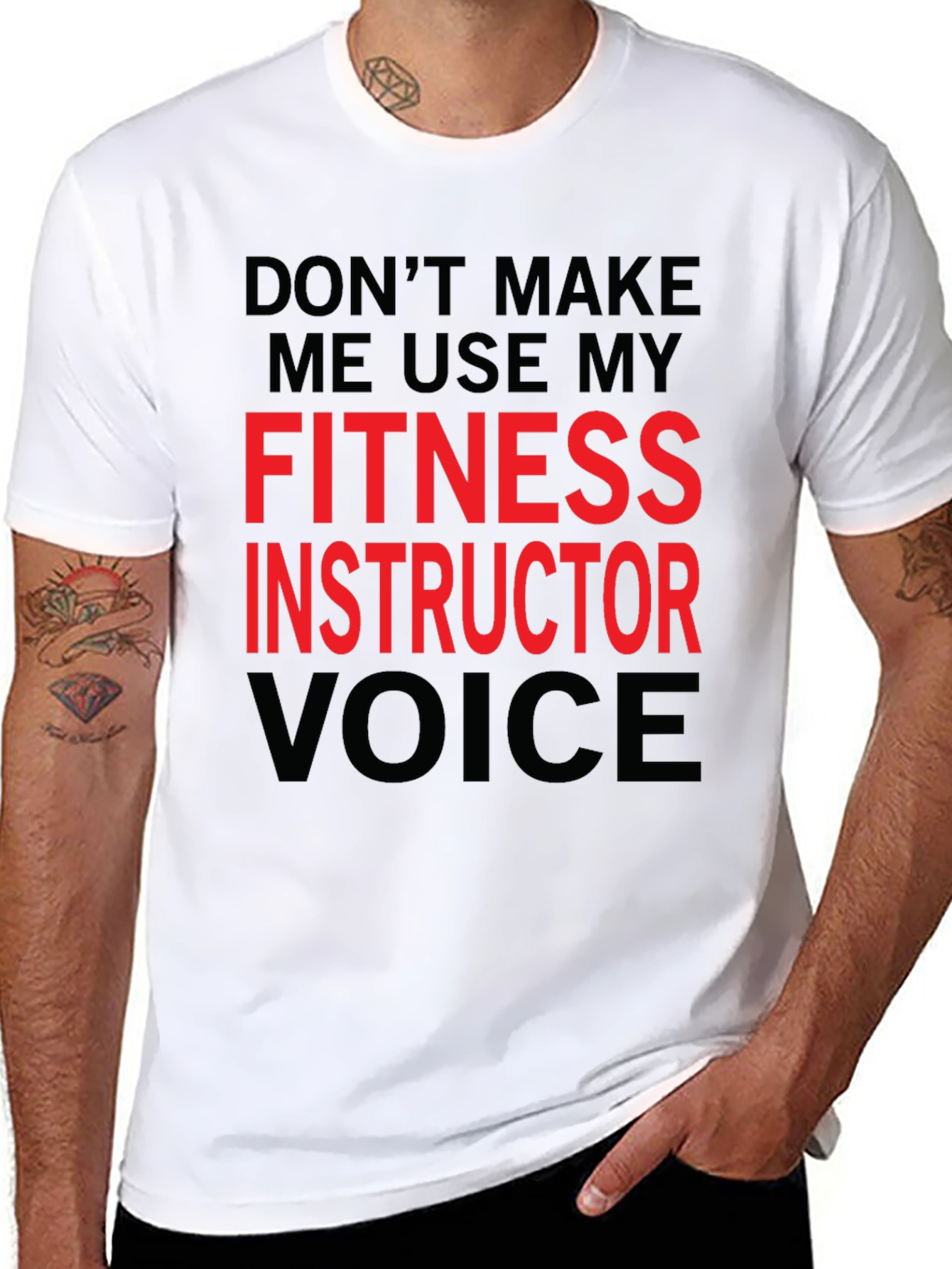 Fitness Instructor Voice T-Shirt - Funny Workout Tee
