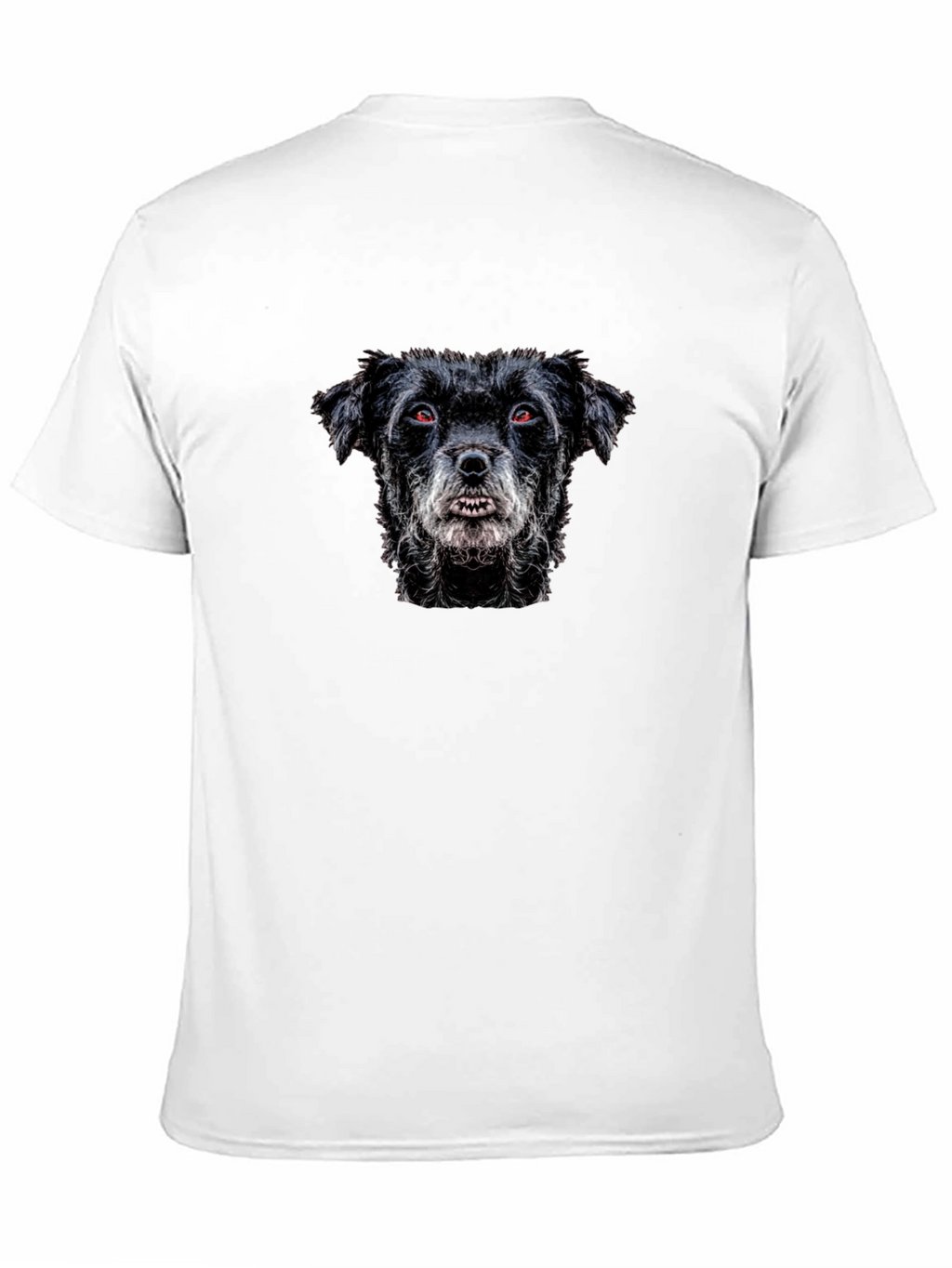 Black T-Shirt with Dog Graphic
