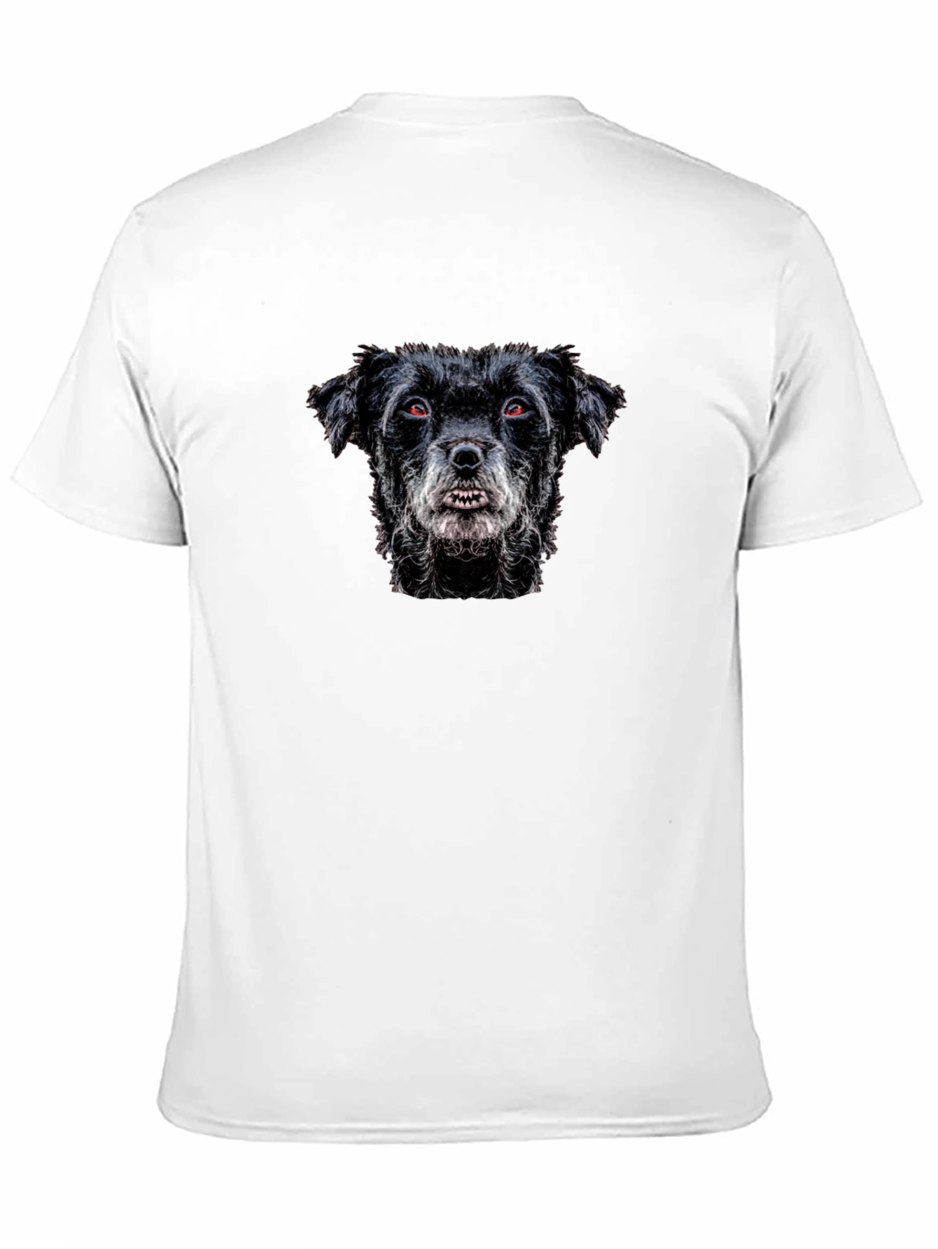 Black T-Shirt with Dog Graphic