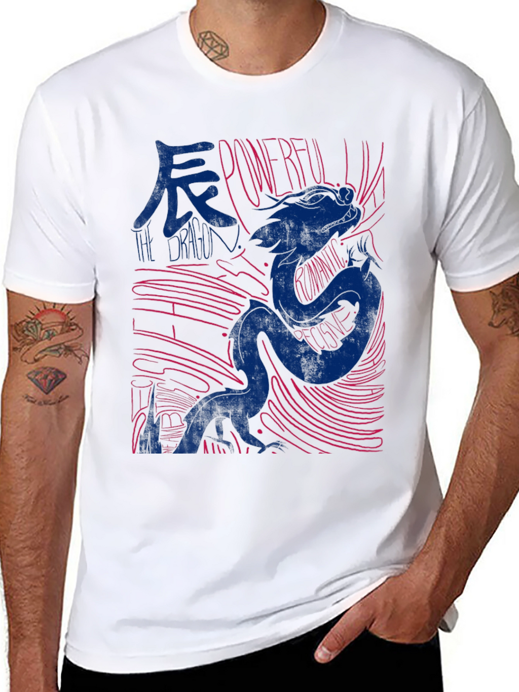 Dragon Graphic Print T-Shirt