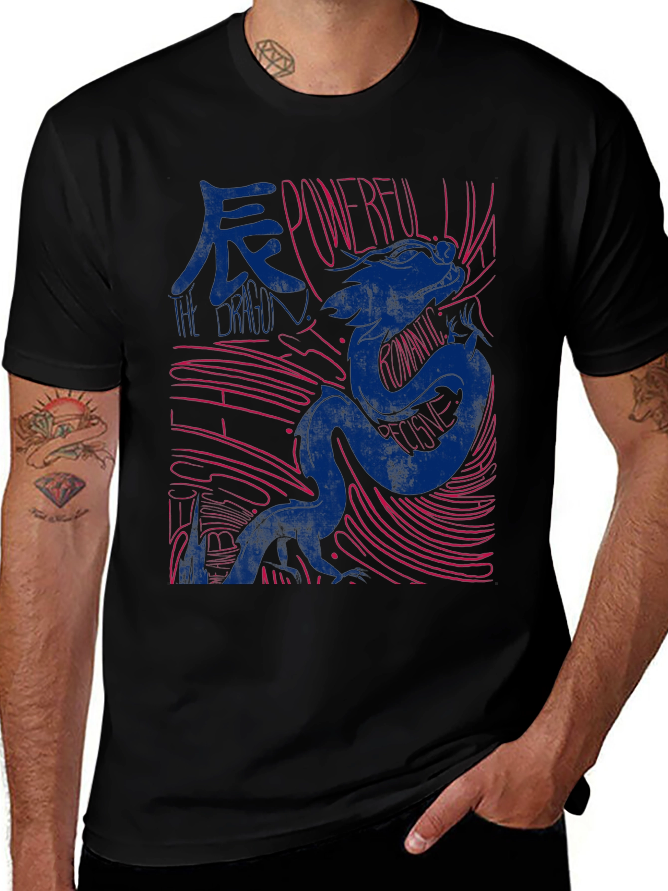 Dragon Graphic Print T-Shirt