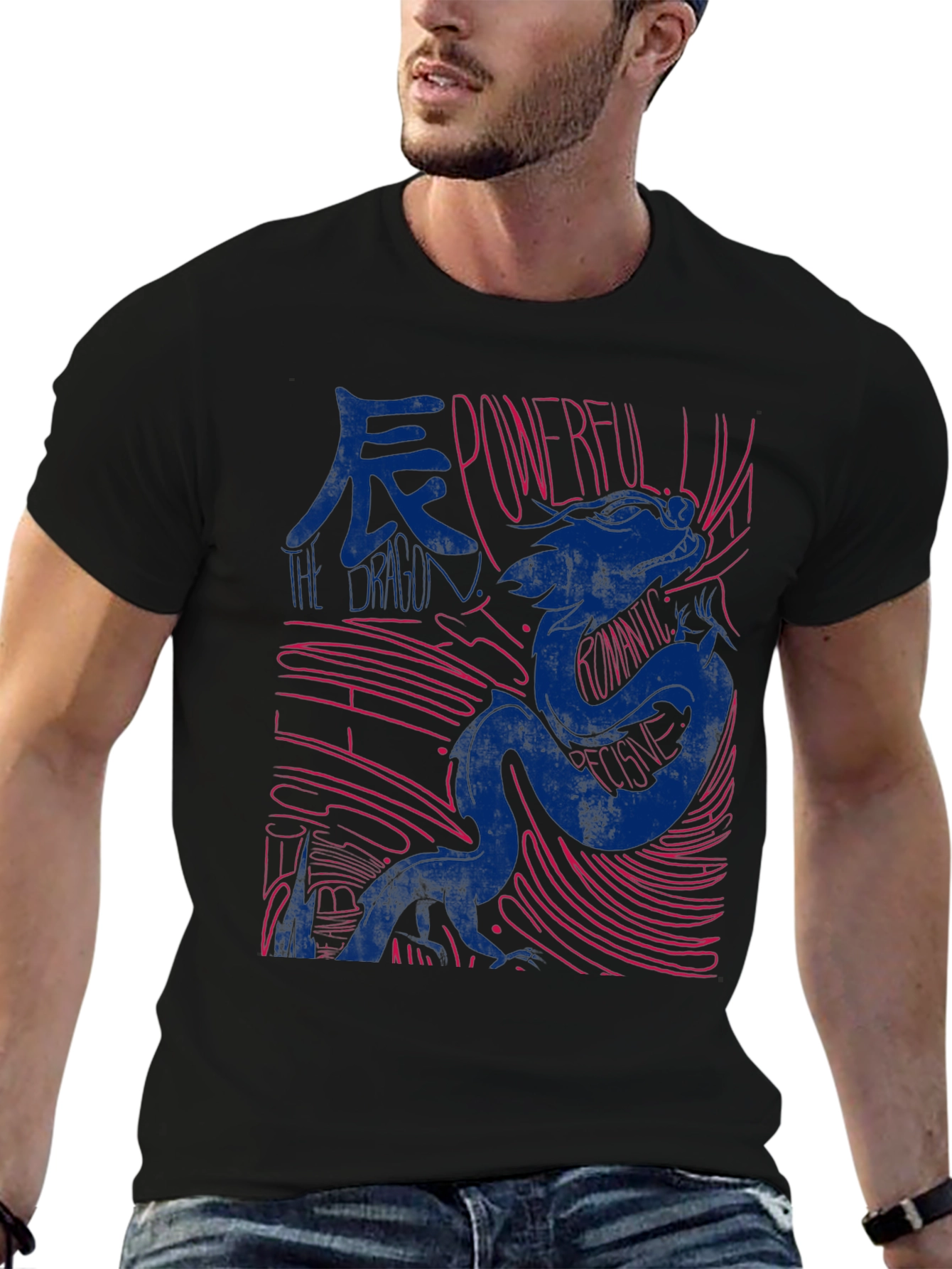 Dragon Graphic Print T-Shirt