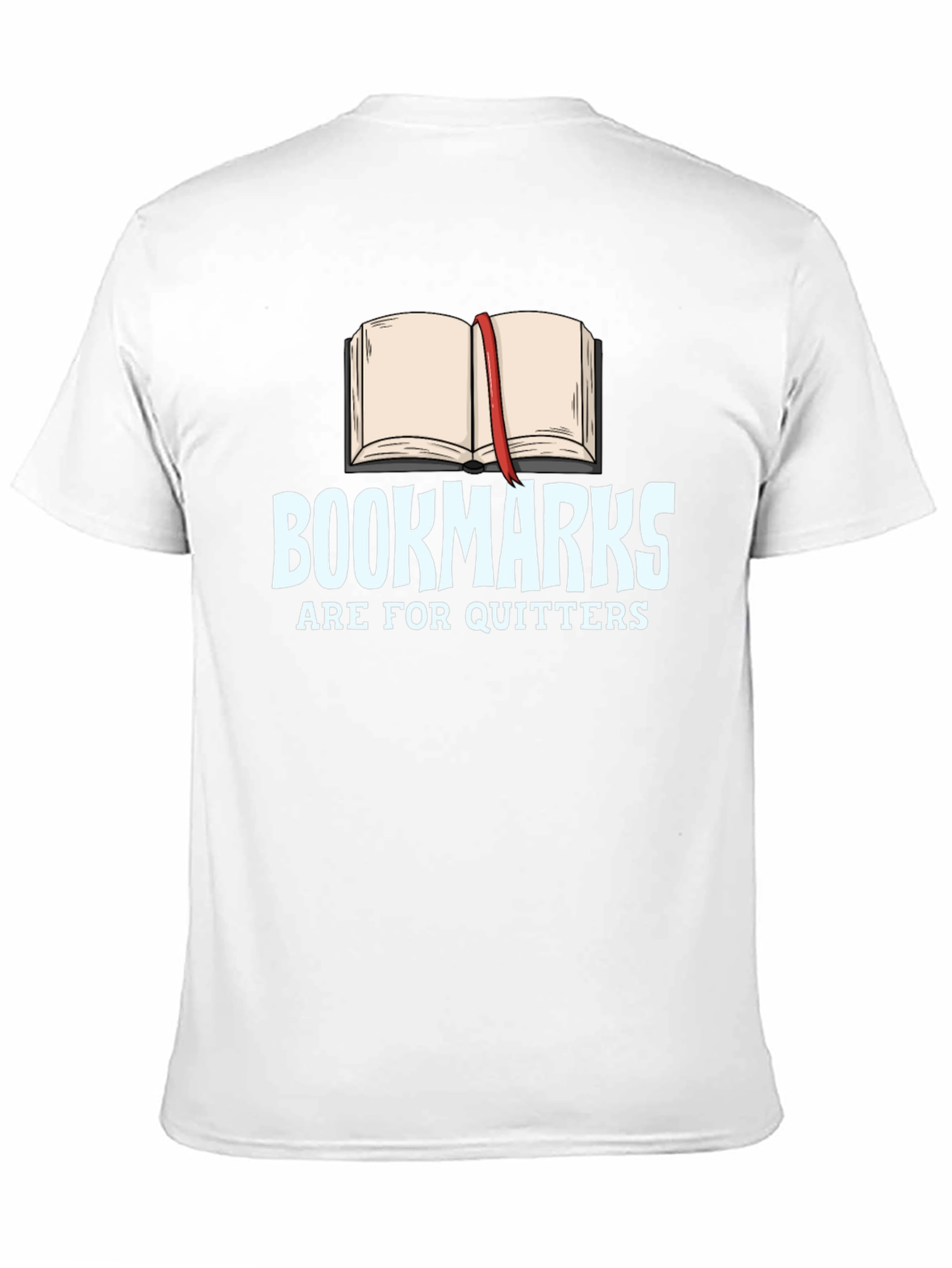 Bookmarks Are For Quitters Black T-Shirt