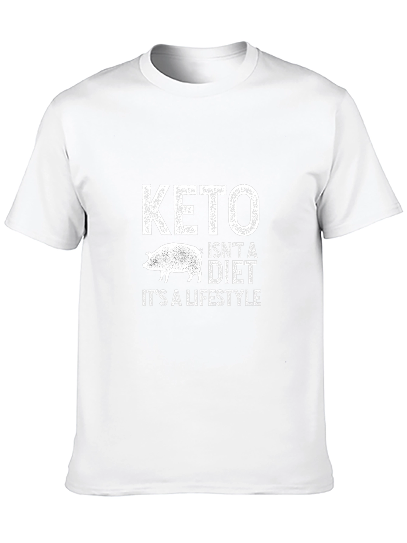 Keto Lifestyle Graphic Tee - Black Cotton