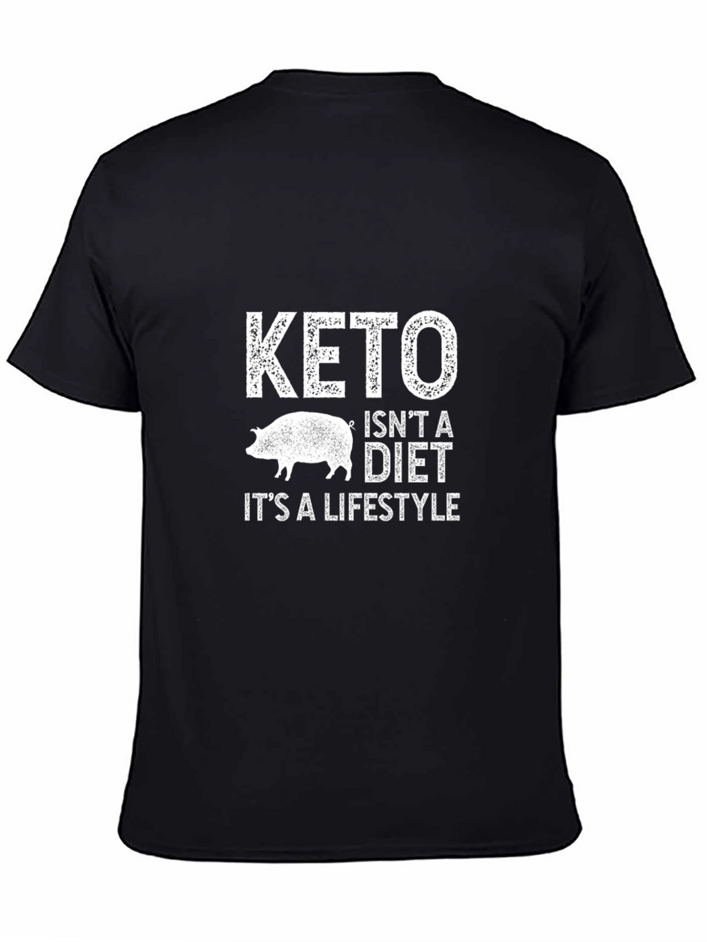 Keto Lifestyle Graphic Tee - Black Cotton