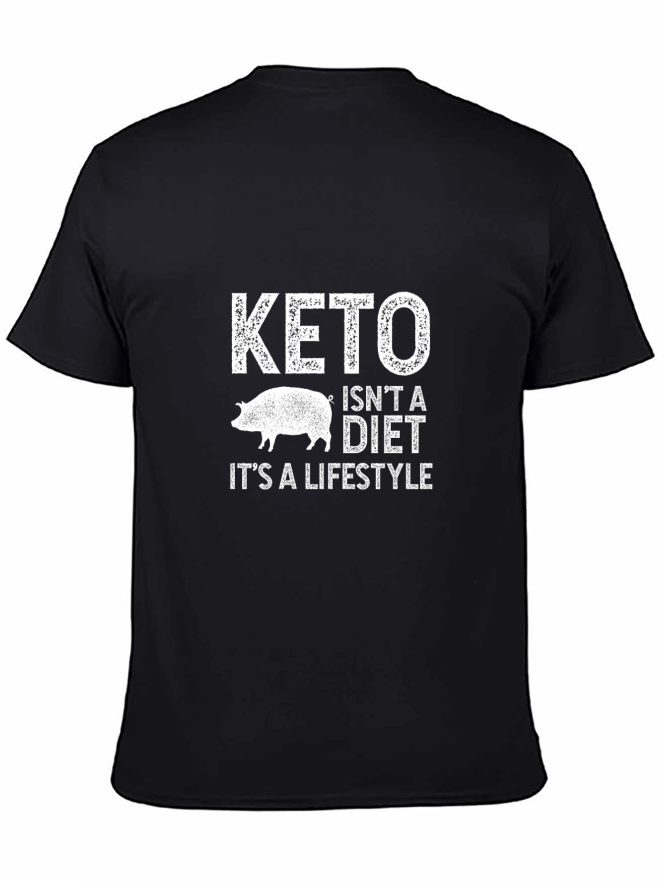 Keto Lifestyle Graphic Tee - Black Cotton