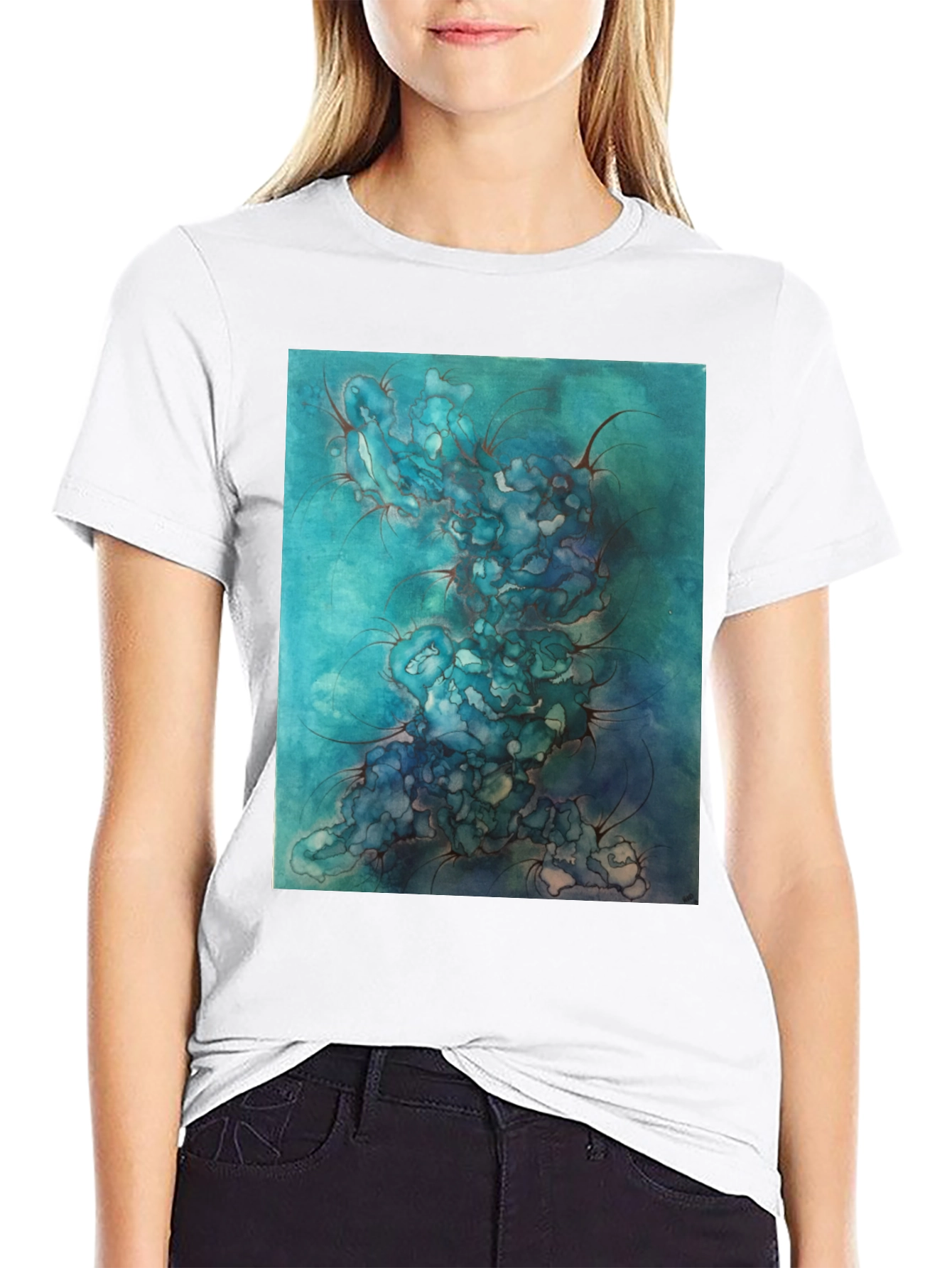 Abstract Watercolor Art Tee