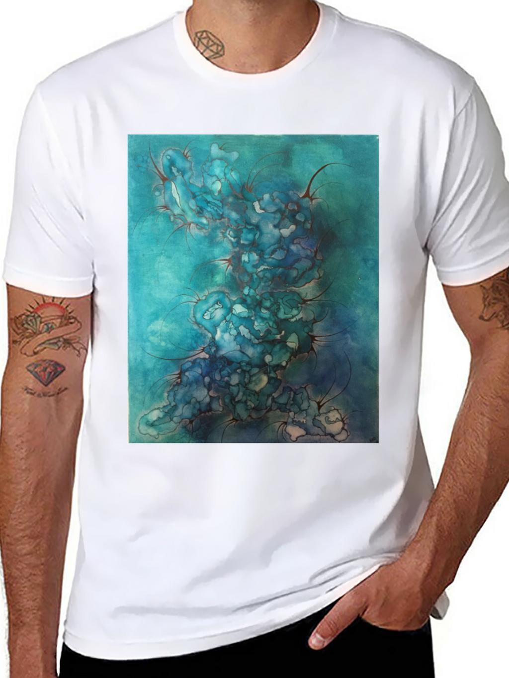 Abstract Watercolor Art Tee