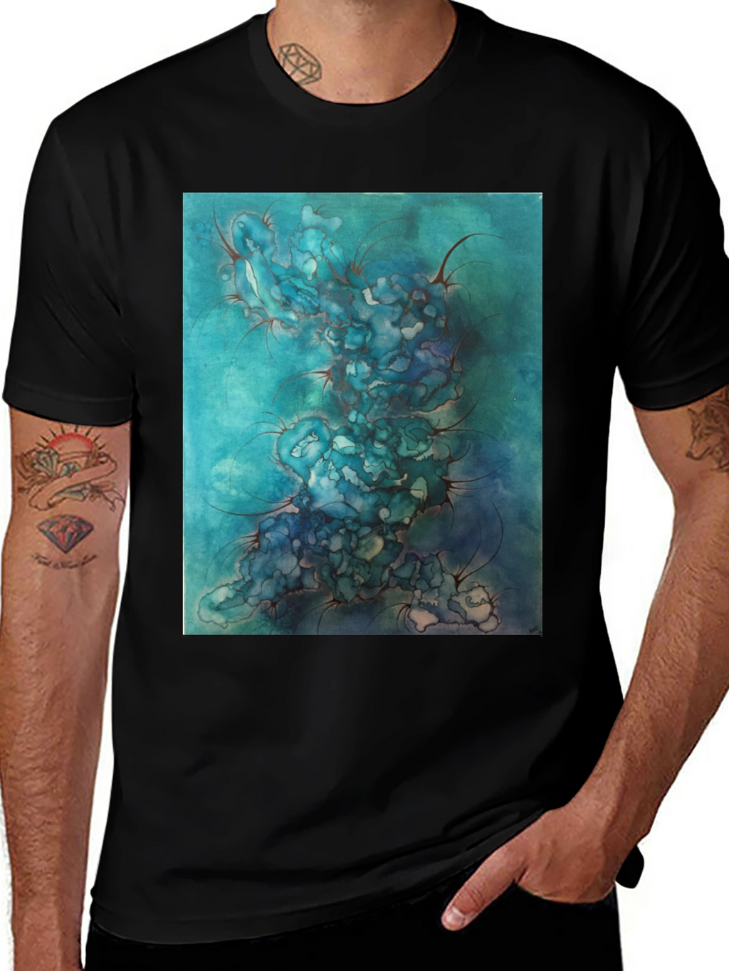 Abstract Watercolor Art Tee