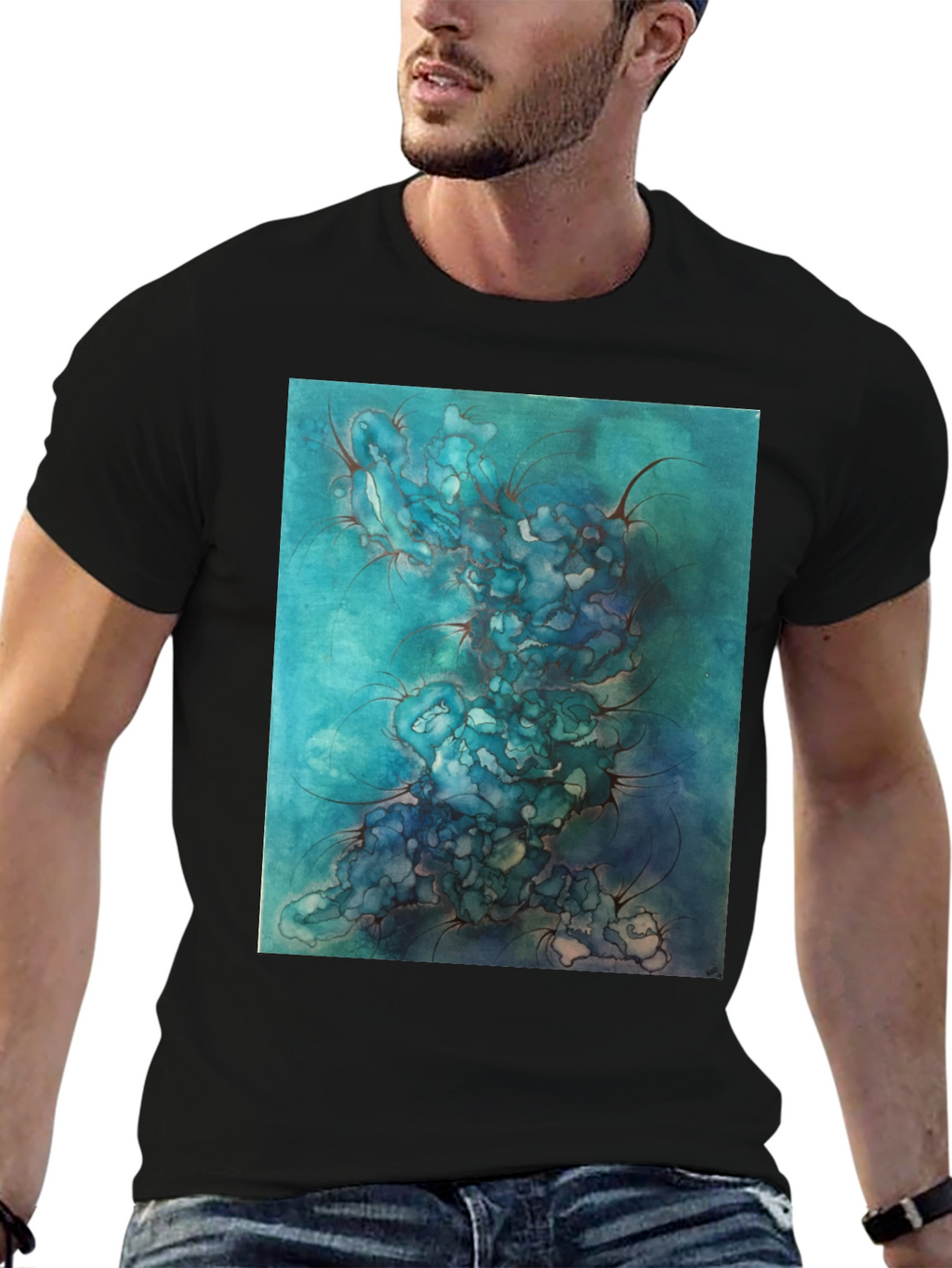 Abstract Watercolor Art Tee