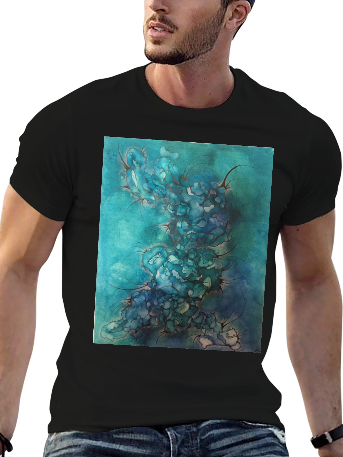 Abstract Watercolor Art Tee