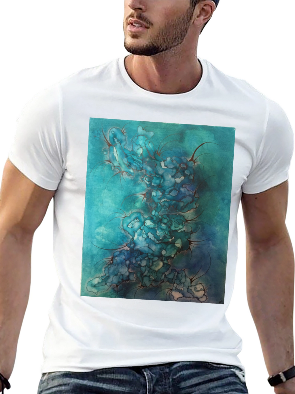 Abstract Watercolor Art Tee