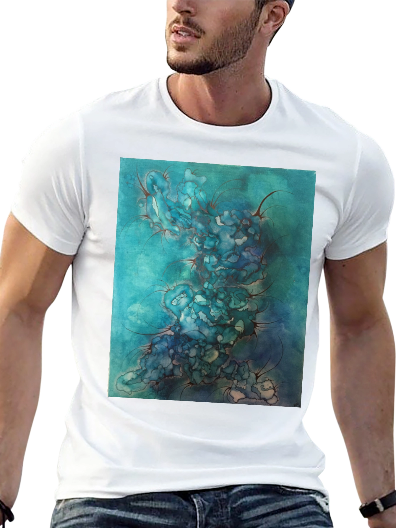 Abstract Watercolor Art Tee