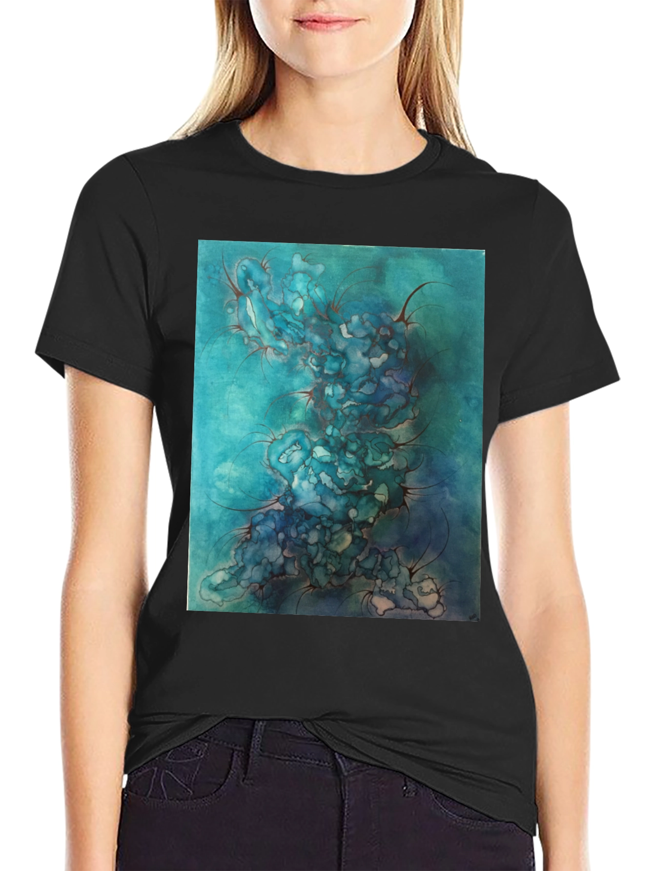 Abstract Watercolor Art Tee