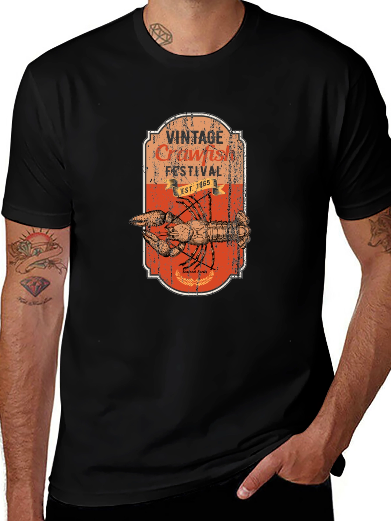 Vintage Crawfish Festival T-Shirt - Retro Design